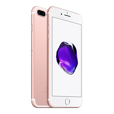 Apple iPhone 7 Plus, iOS 10, 5.5, 4G LTE, SIM Free, 32GB Rose Gold Apple iPhone 7 Plus, iOS 10, 5.5, 4G LTE, SIM Free, 32GB Rose Gold